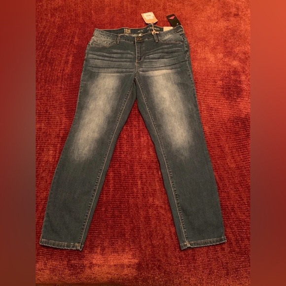 Mid Rise Skinny Blue Jeans - Picture 2 of 14
